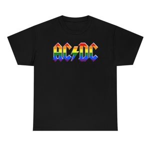 ACDC Pride Logo Adult Unisex Short Sleeve T-Shirt Size Medium